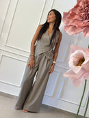 COMPLETO GILET LACCIO E PANTALONE