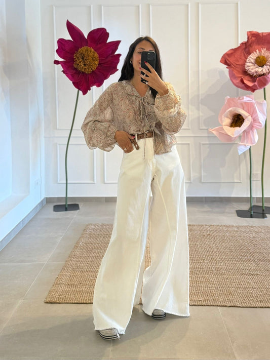 JEANS LARGO BIANCO