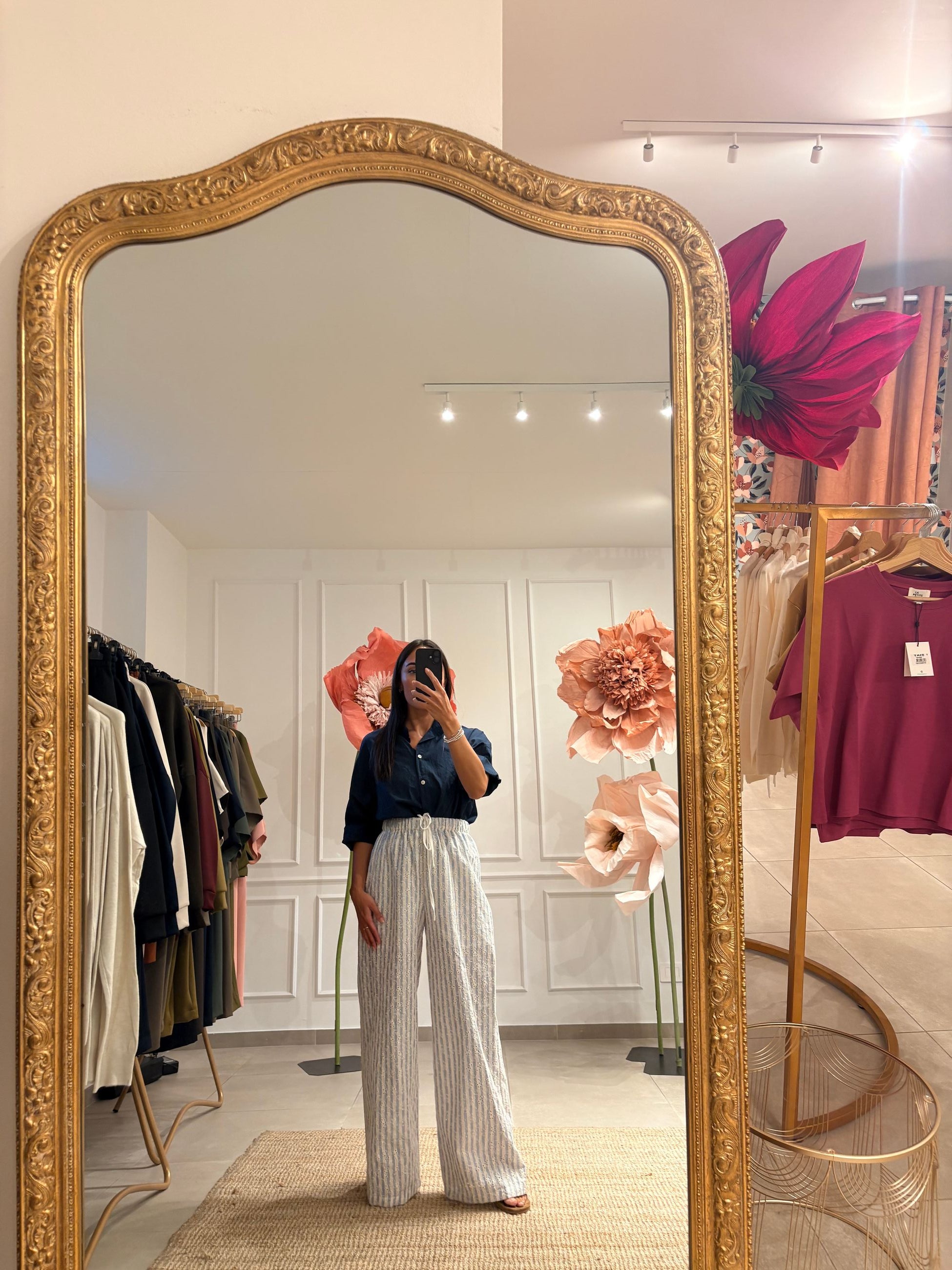 GLAMOROUS - PANTALONE IN LINO 5385