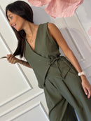 COMPLETO GILET LACCIO E PANTALONE