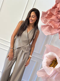 COMPLETO GILET LACCIO E PANTALONE