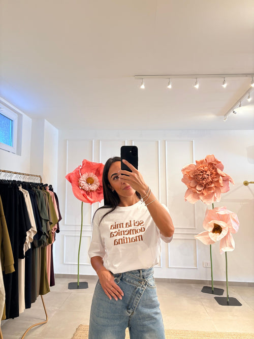 T Shirt con scritta