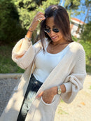 CARDIGAN LUNGO MAGLIA PALLONCINO