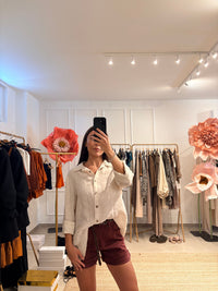 Shorts in cotone con cinturina