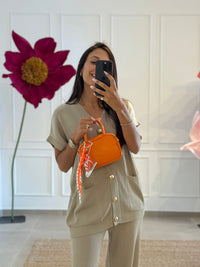 BORSA IN PELLE ARANCIO