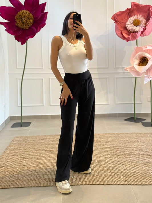 PANTALONE FLUIDO NERO
