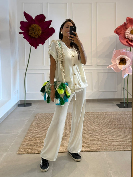 COORDINATO BOTTONI ORO LATTE