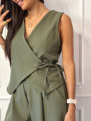 COMPLETO GILET LACCIO E PANTALONE