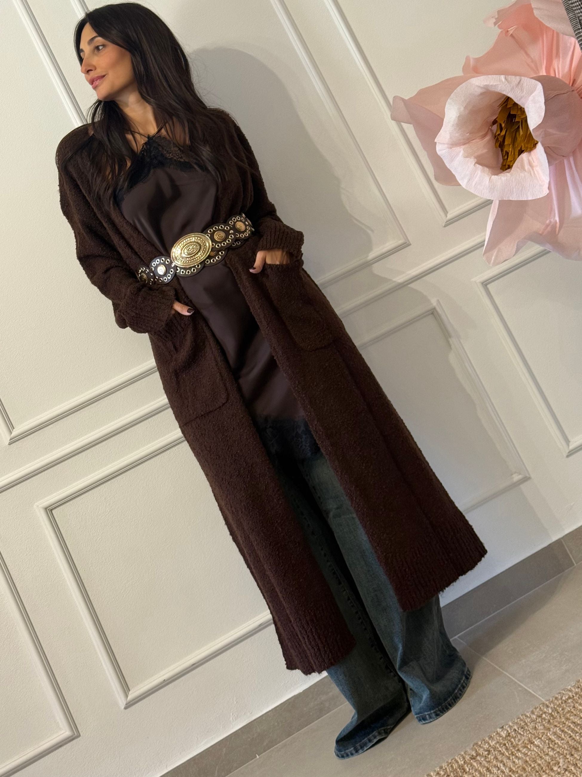 GLAMOROUS - CARDIGAN LUNGO TASCONI