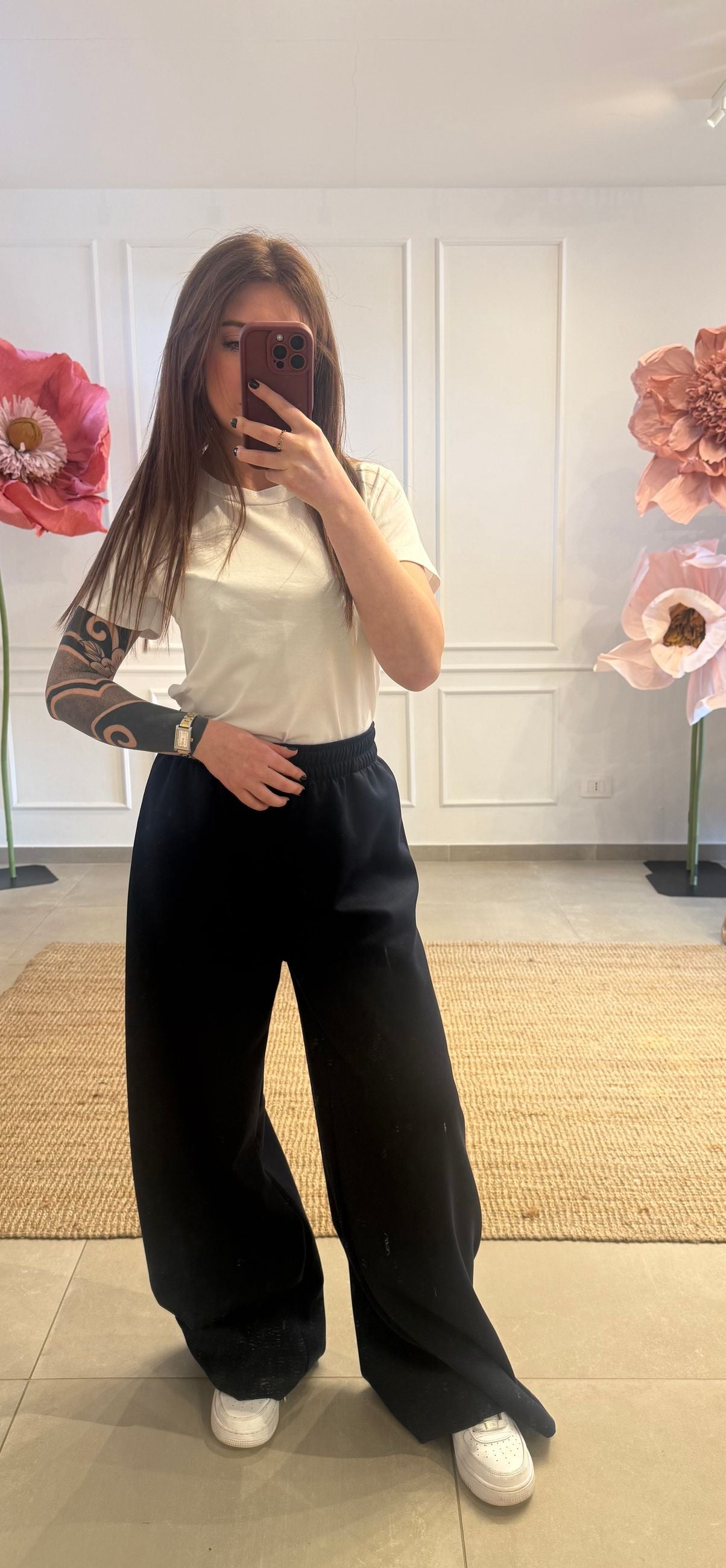 PANTALONE A PALAZZO IN SCUBA