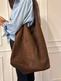 BORSA SCAMOSCIATA VERA PELLE