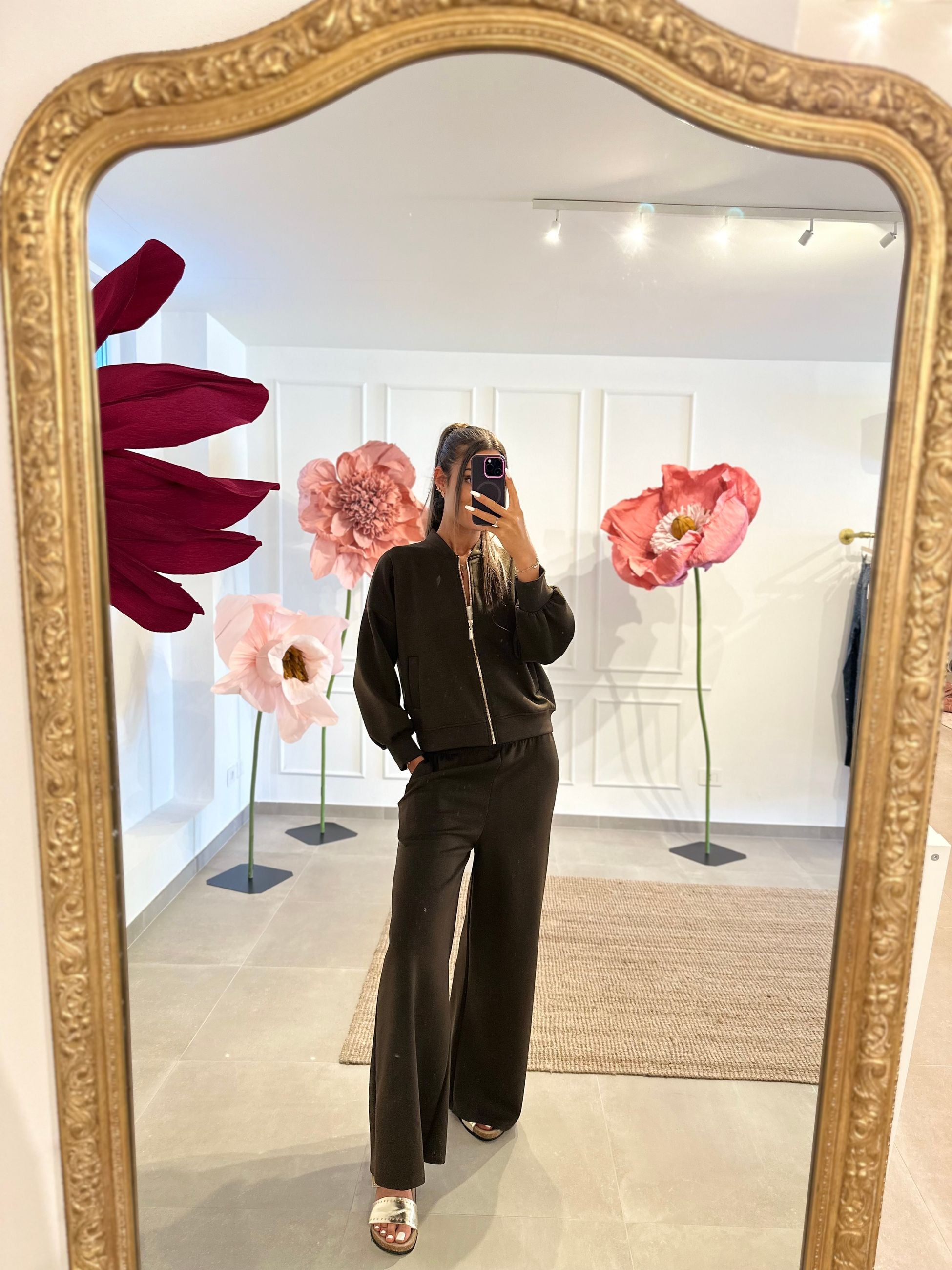 PANTALONE A PALAZZO IN SCUBA