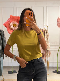 T shirt manica corta in viscosa