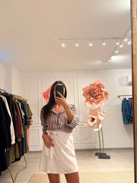 Camicia Rigata in Cotone