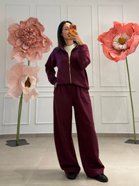 Tuta Scuba Zip e colletto con Pantalone Barrel