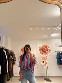 Camicia coreana rigata