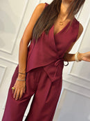 COMPLETO GILET LACCIO E PANTALONE