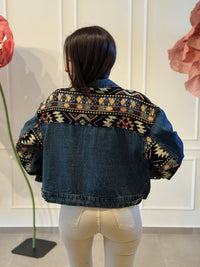GIACCA IN JEANS CON INSERTI