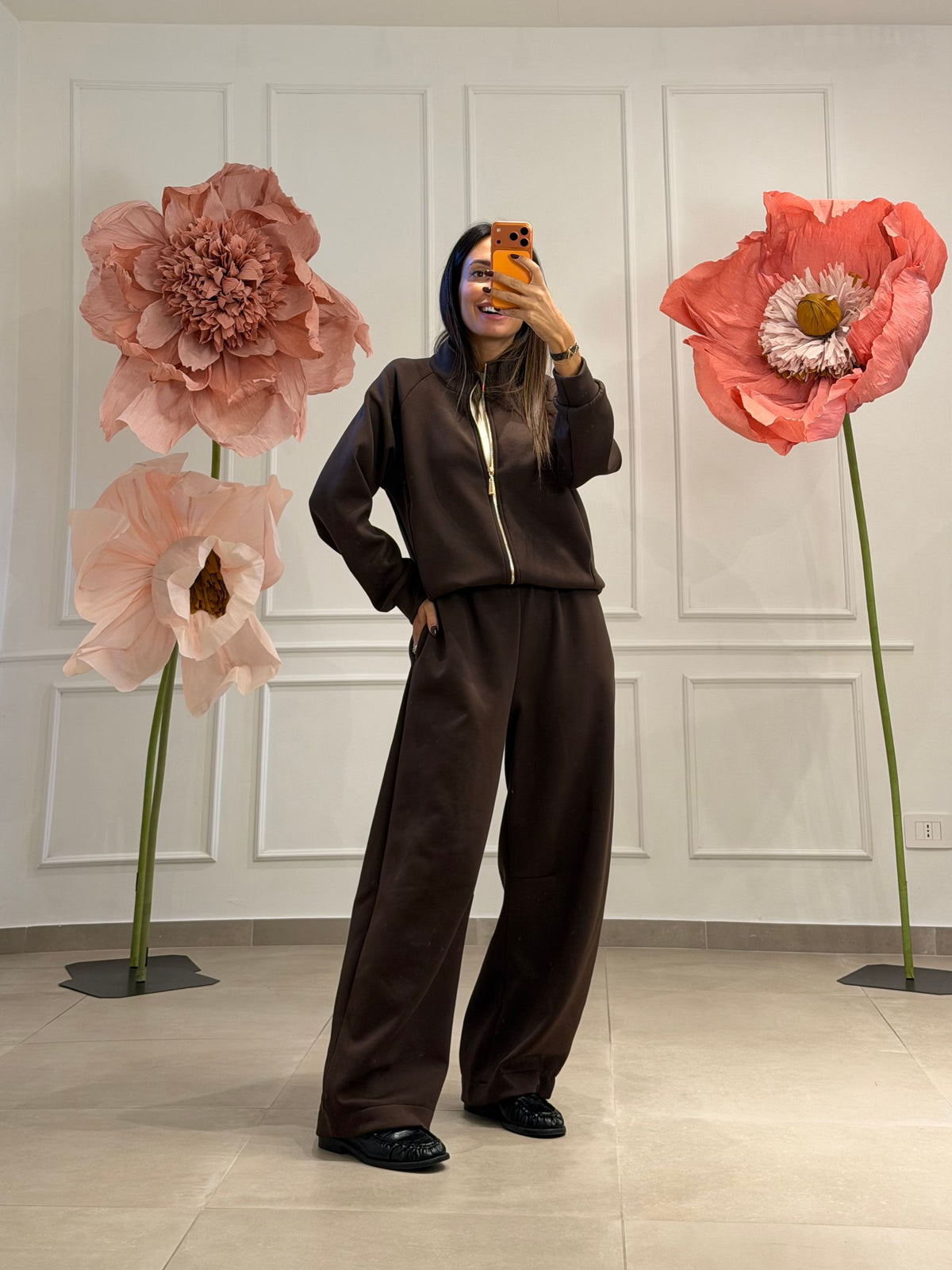 Tuta Scuba Zip e colletto con Pantalone Barrel