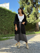 CARDIGAN LUNGO MAGLIA PALLONCINO