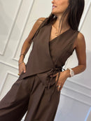 COMPLETO GILET LACCIO E PANTALONE
