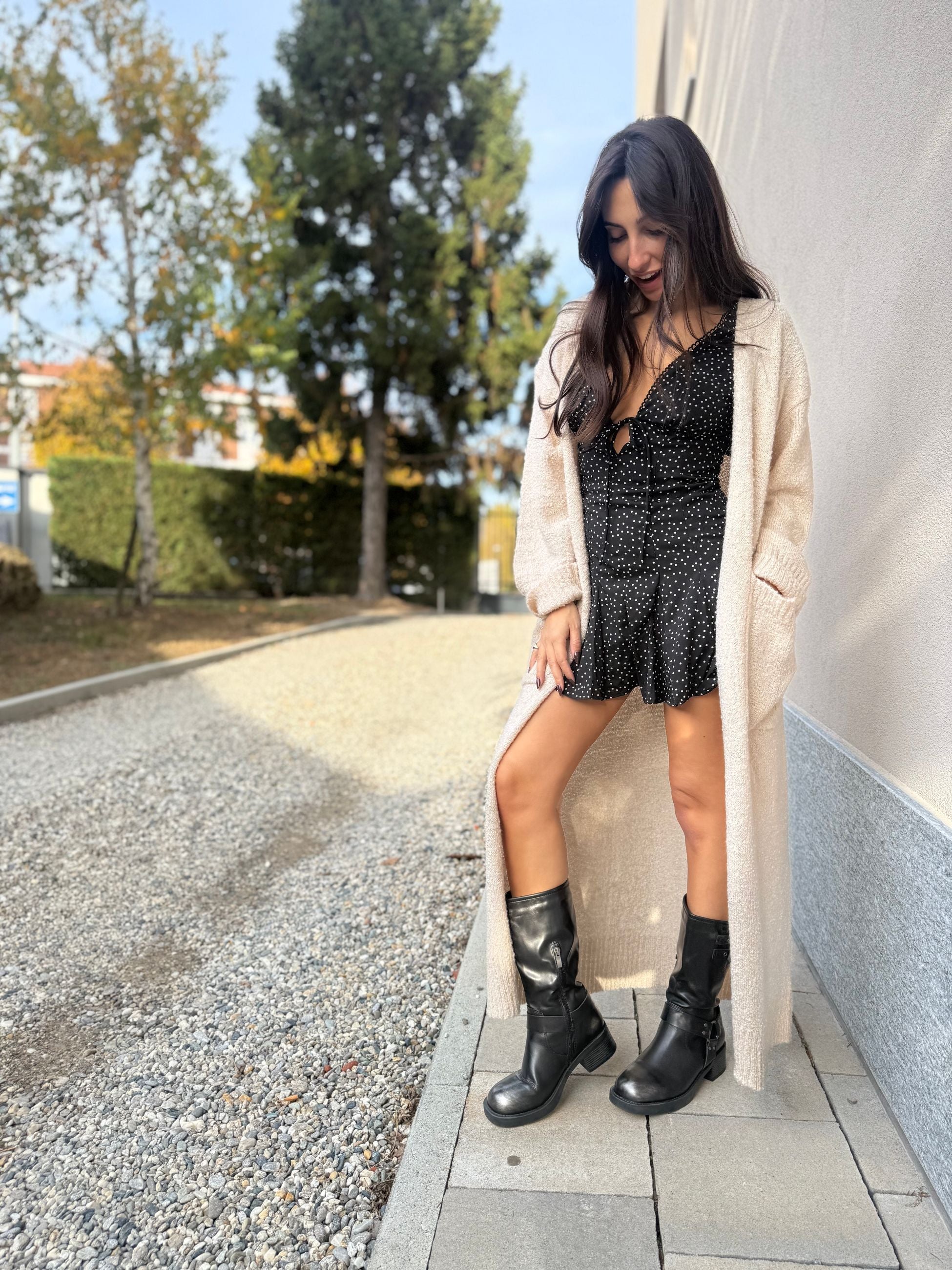 GLAMOROUS - CARDIGAN LUNGO TASCONI