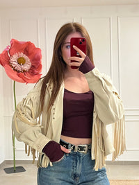 GIACCA COW CON BORCHIE