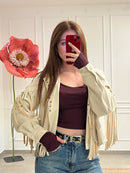 GIACCA COW CON BORCHIE