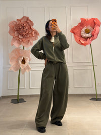 Tuta Scuba Zip e colletto con Pantalone Barrel