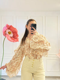 CAMICIA MISTO SETA FLOREALE