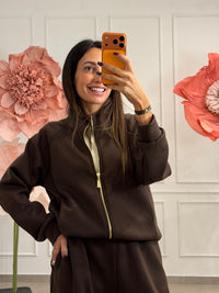 Tuta Scuba Zip e colletto con Pantalone Barrel