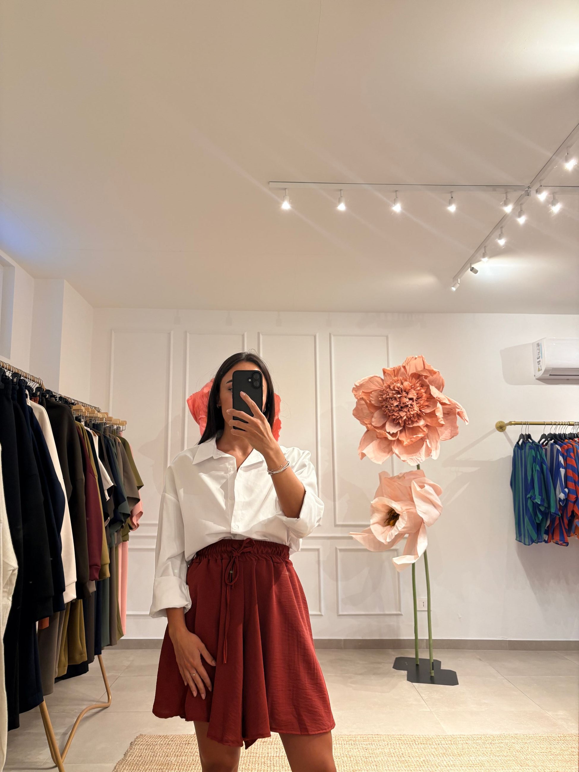 Camicia coreana in cotone