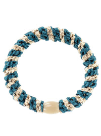 Bracciale KKNEKKI Light Petrol-Beige GLietter Stripe