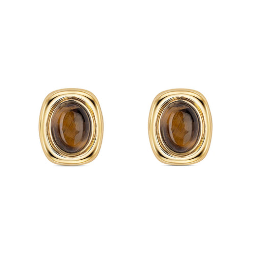 Mila Studs Brown