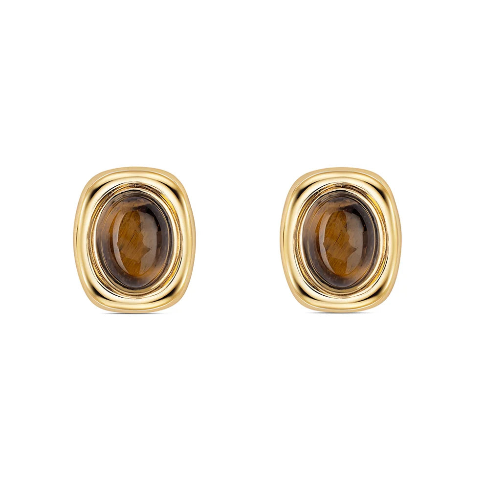 Mila Studs Brown