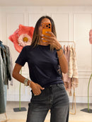 T shirt manica corta in viscosa