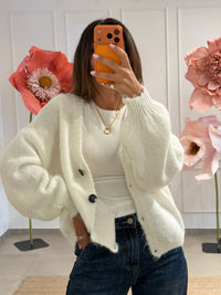 Cardigan con bottoni