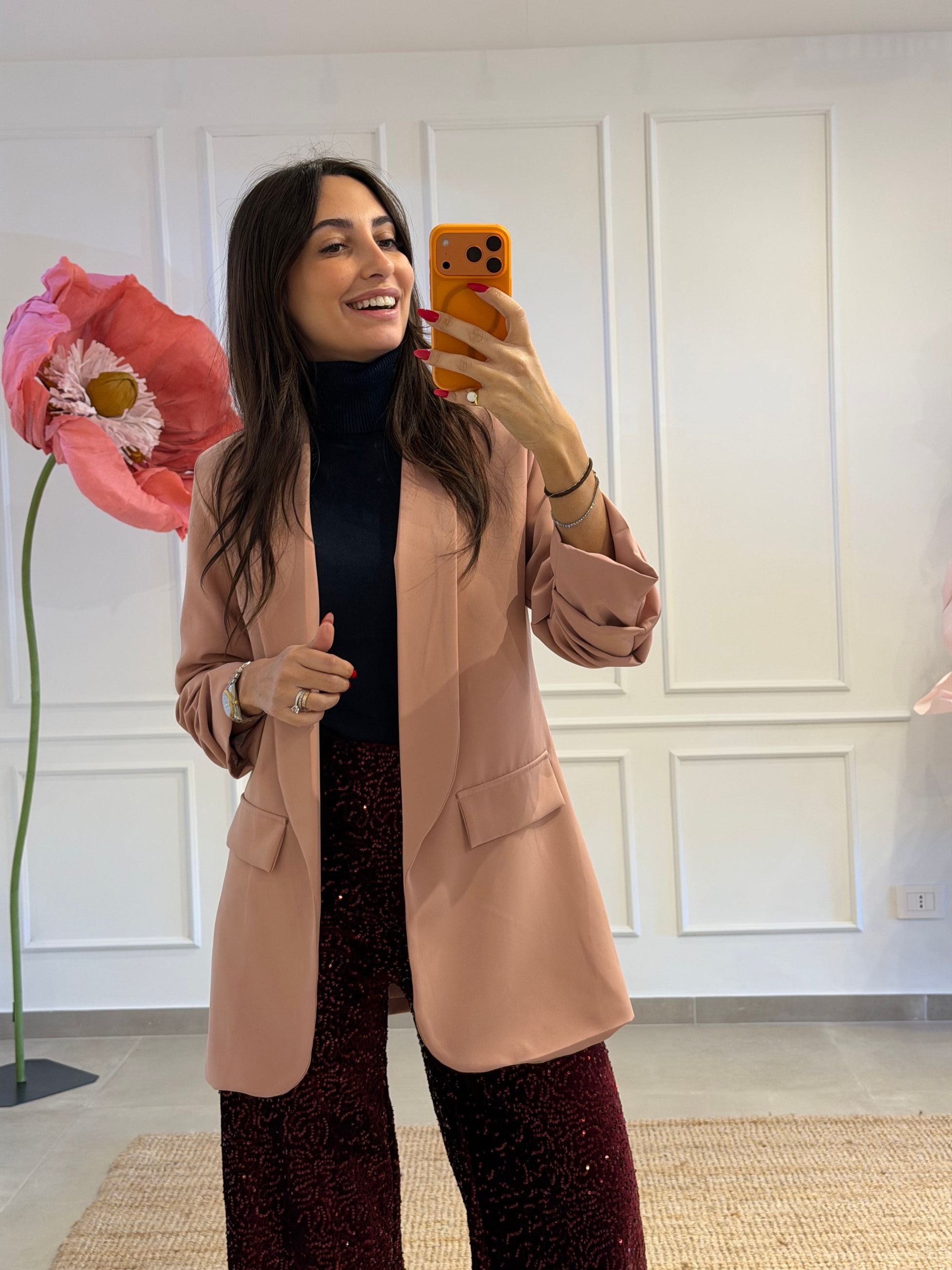 GIACCA MANICA ARRICCIATA