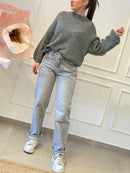 Jeans tasca con fiocco