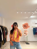 Camicia coreana rigata