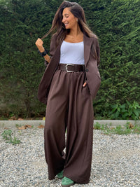 PANTALONE CON CINTURA A PALAZZO