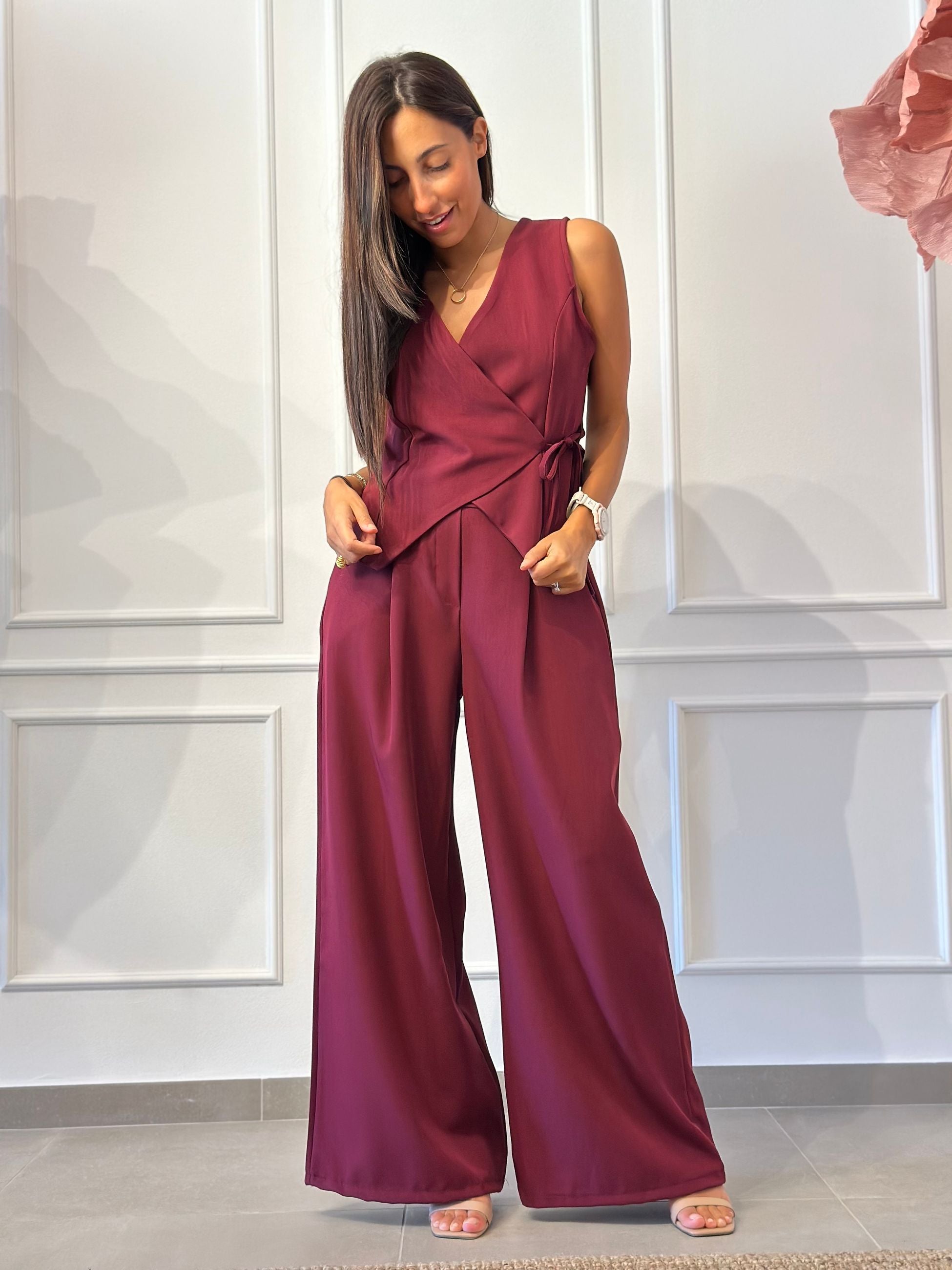 COMPLETO GILET LACCIO E PANTALONE