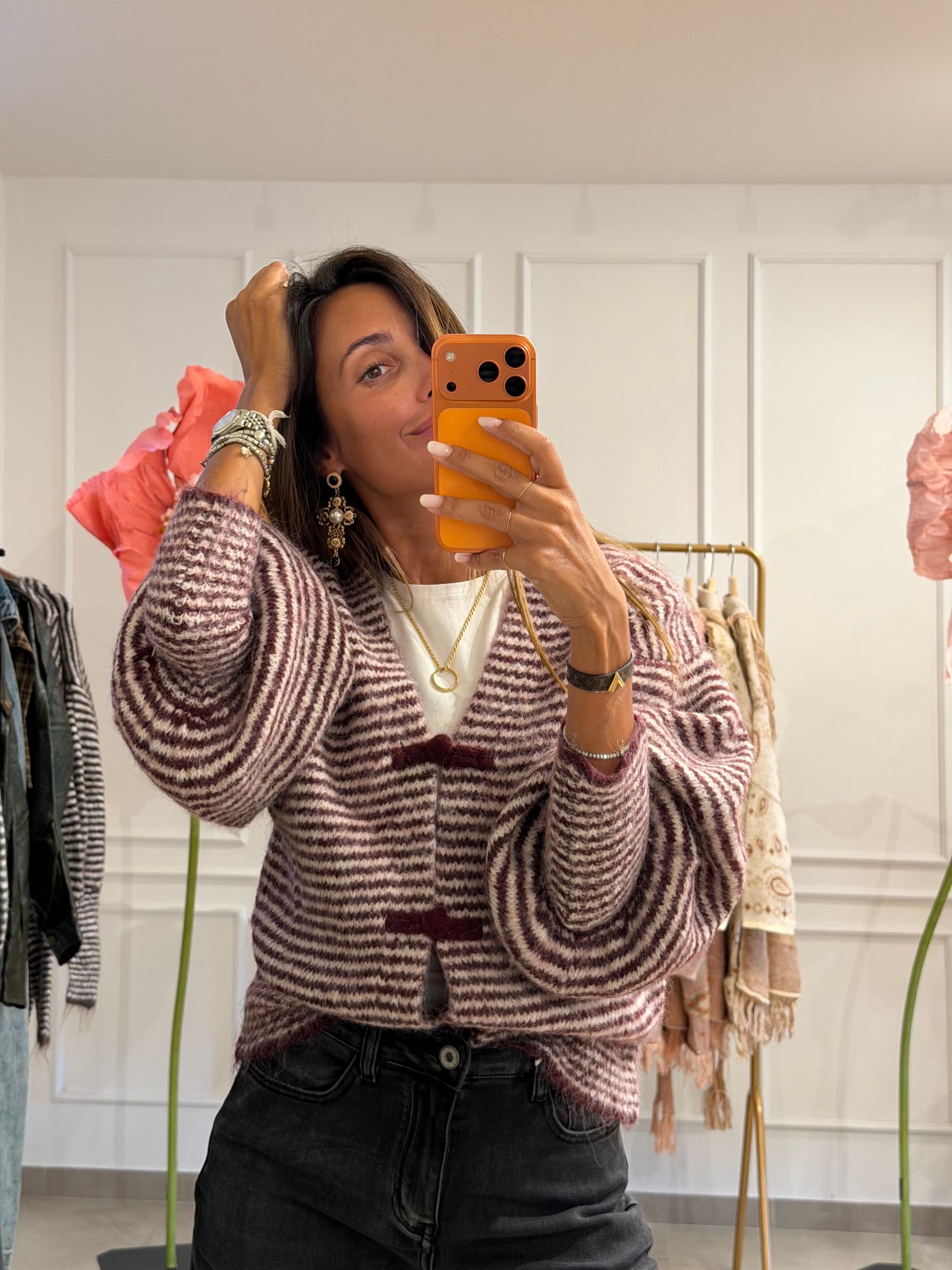 Cardigan rigato Savoy