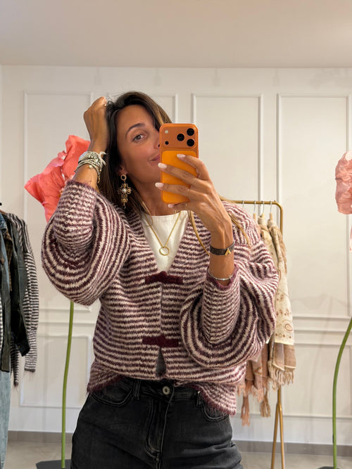 Cardigan rigato Savoy