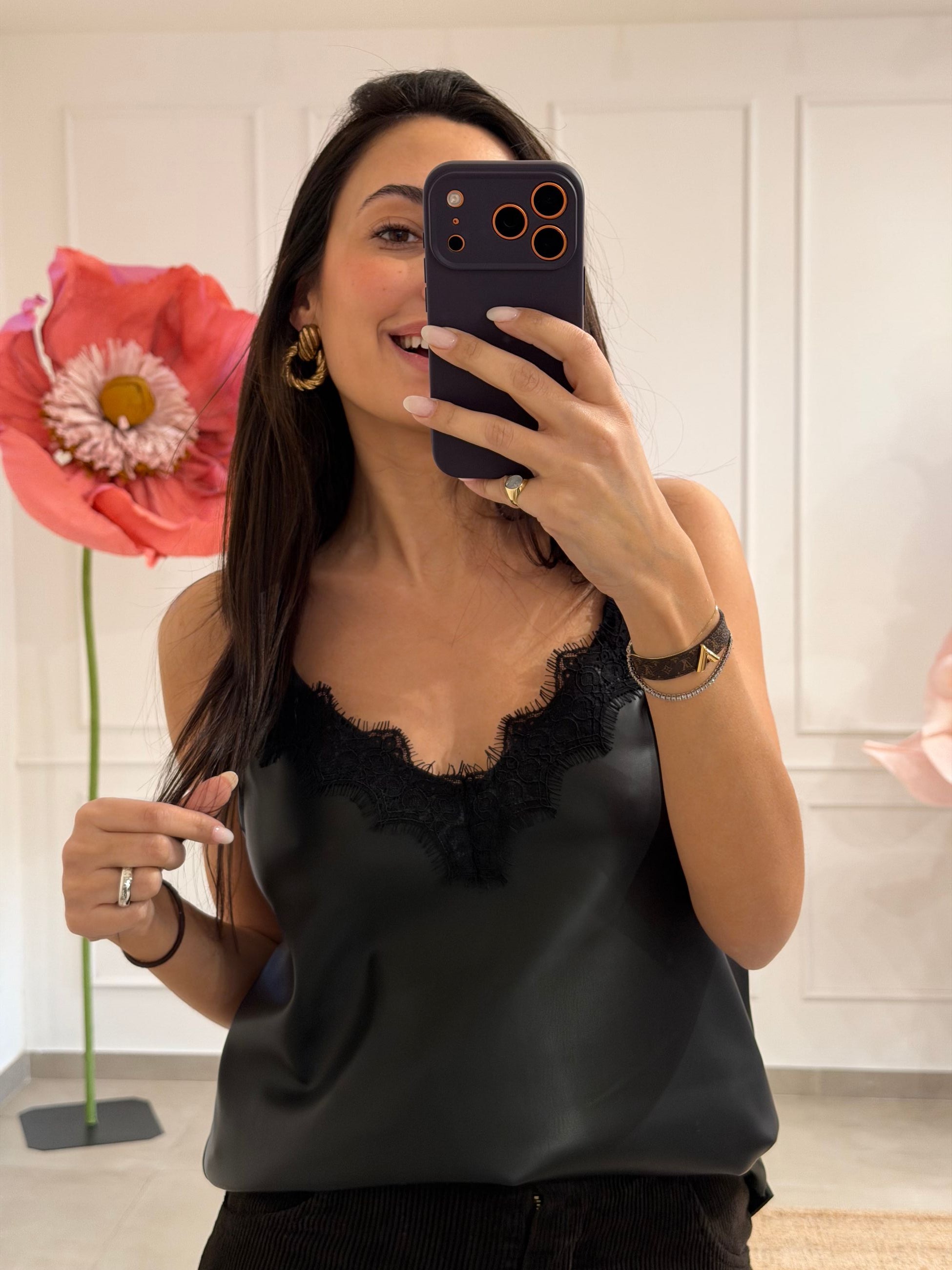 CANOTTA SPALMATA IN PIZZO